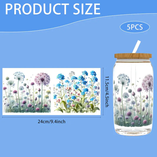 (12PCS/SET)Spring Wildflowers Series Design UV DTF Sticker