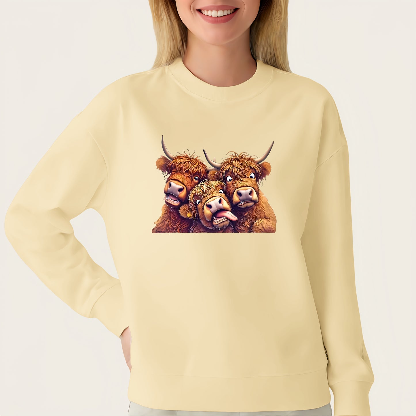 Highland Cow Iron-On Transfer