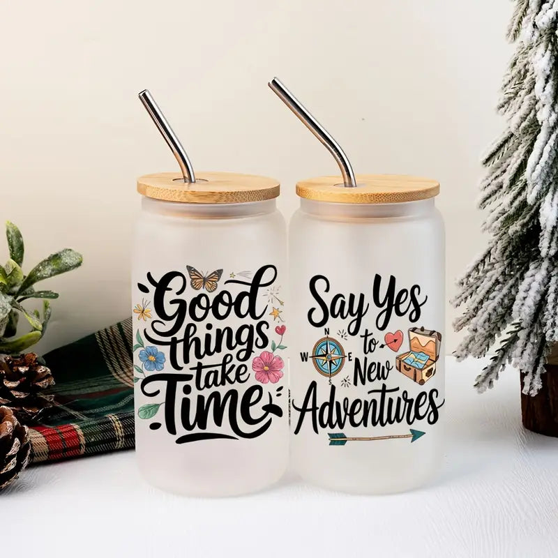 Positive Inspirational Quote UV DTF Mug Sticker
