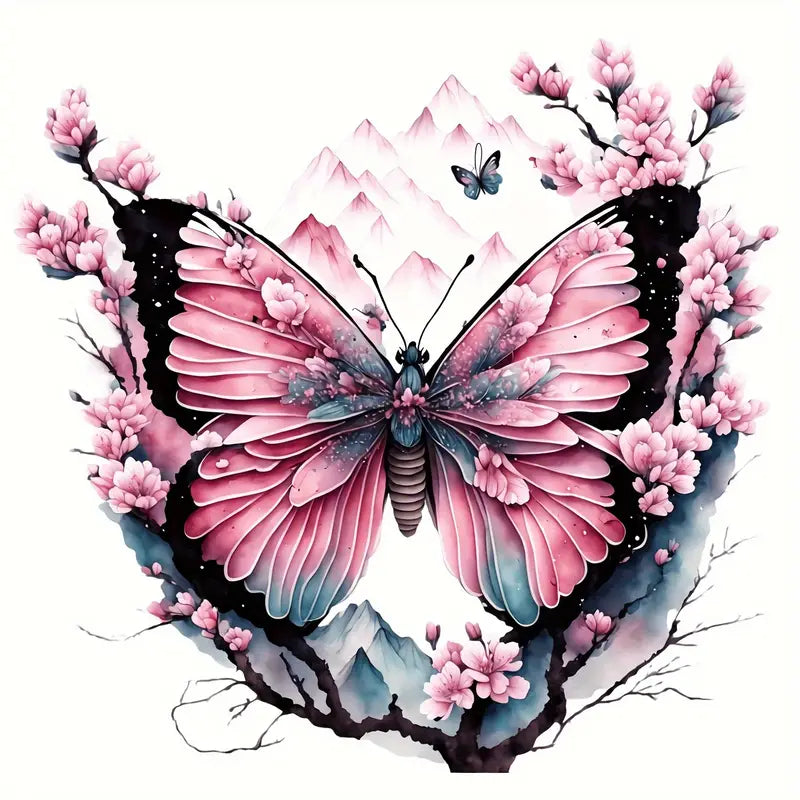 Butterfly themed iron-on transfers