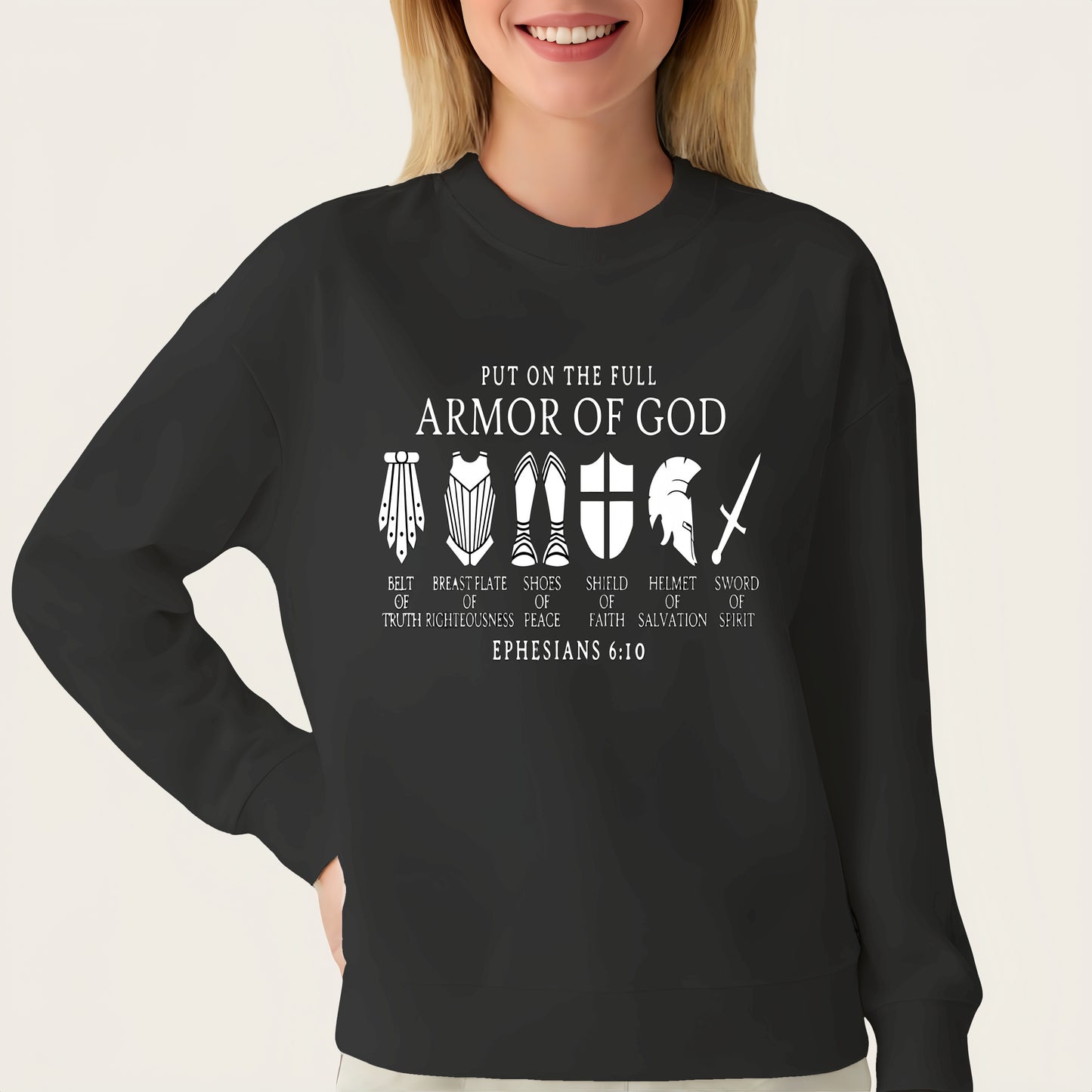 Armor of God Christian Faith Iron-On Patch