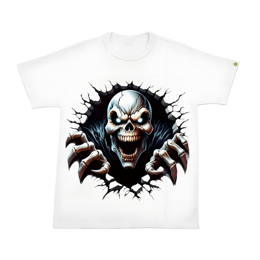 Creative skull black hole heat transfer ironing