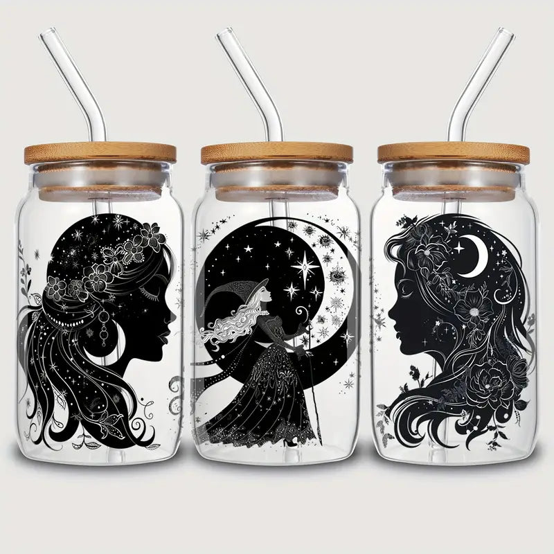 Moon Witch UV DTF Cup Sticker