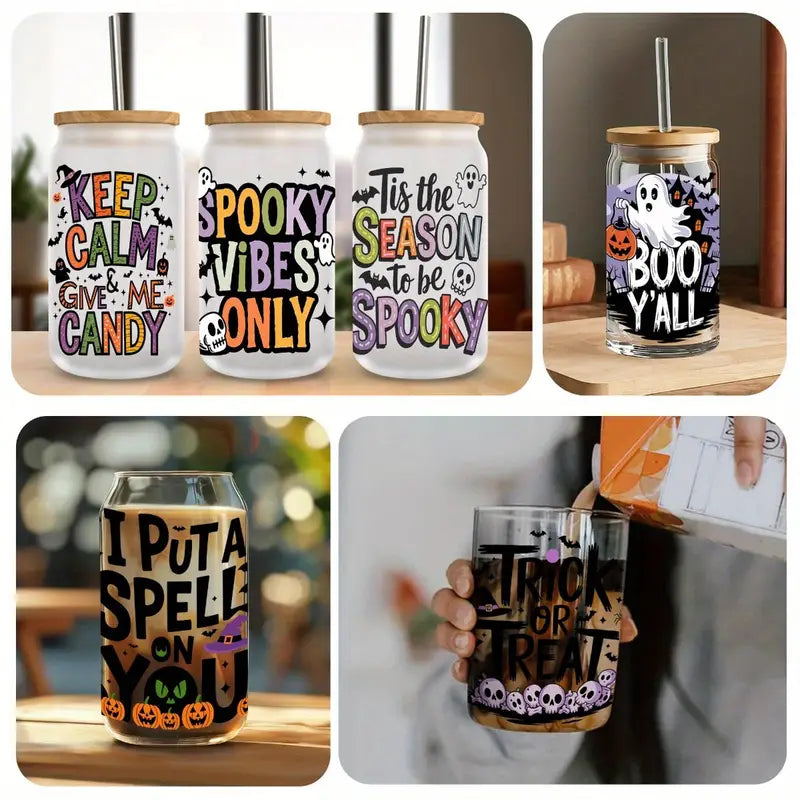 (12PCS/SET)Halloween UV DTF Film Transfer Paper
