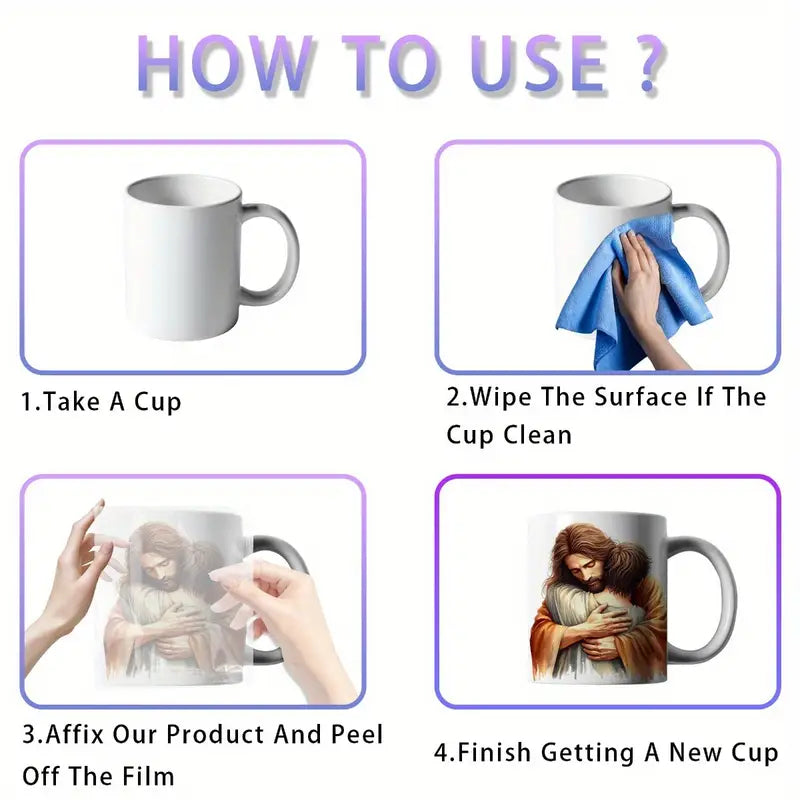 Jesus DIY UV Transfer Paper Set