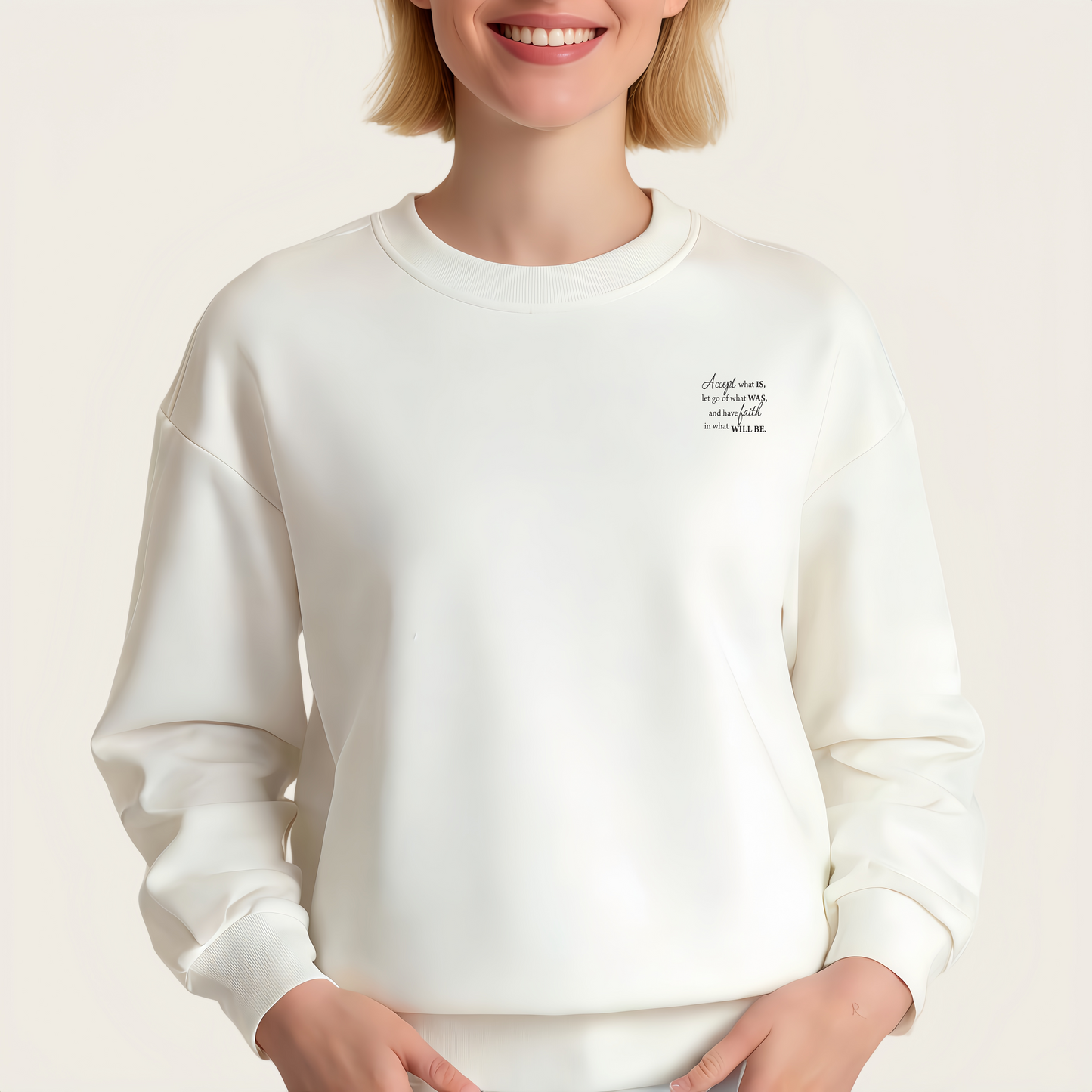 Inspirational English slogan iron-on transfer