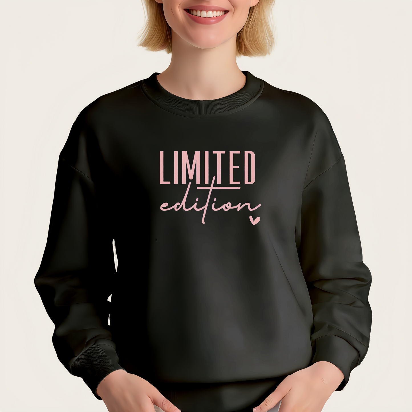 LIMITED letter iron-on transfer