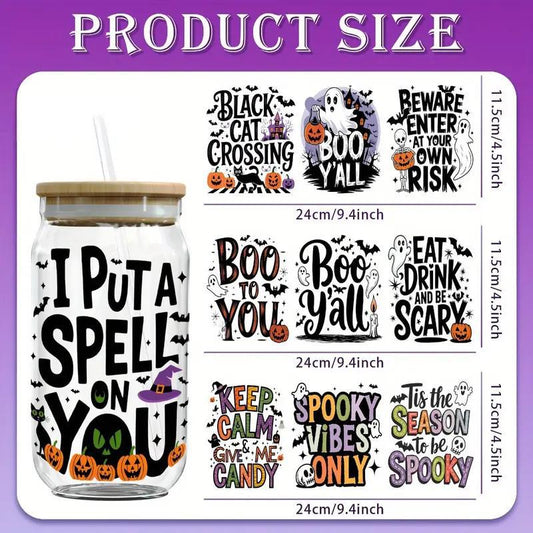 (12PCS/SET)Halloween UV DTF Film Transfer Paper