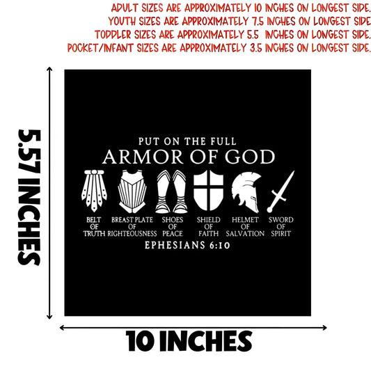 Armor of God Christian Faith Iron-On Patch
