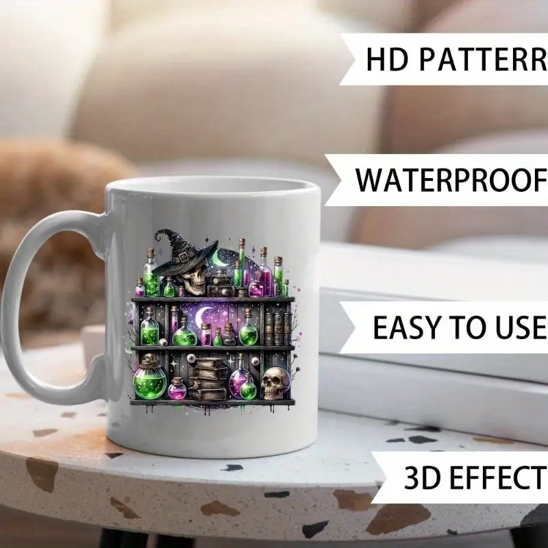 (12PCS/SET)Gothic Witch DIY UV Transfer Paper Set
