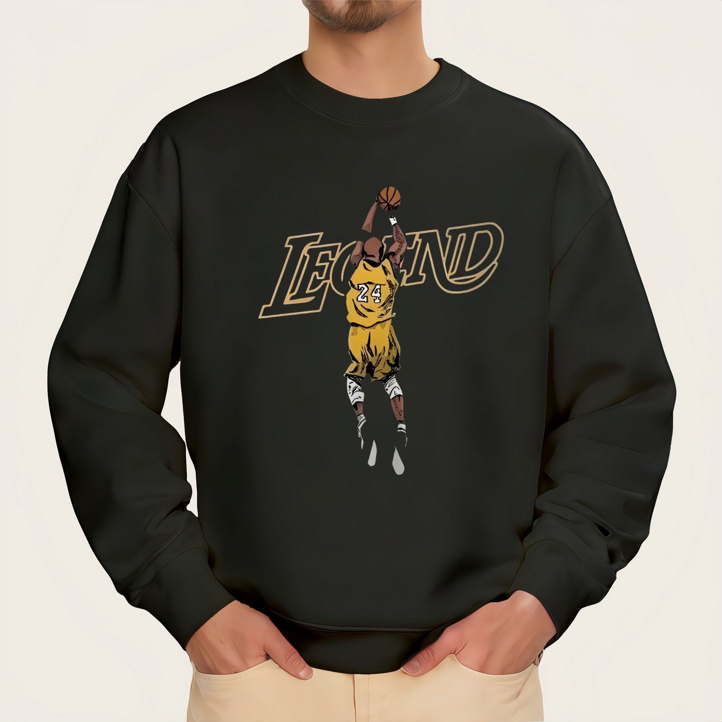 Number 24 basketball player design iron-on transfer