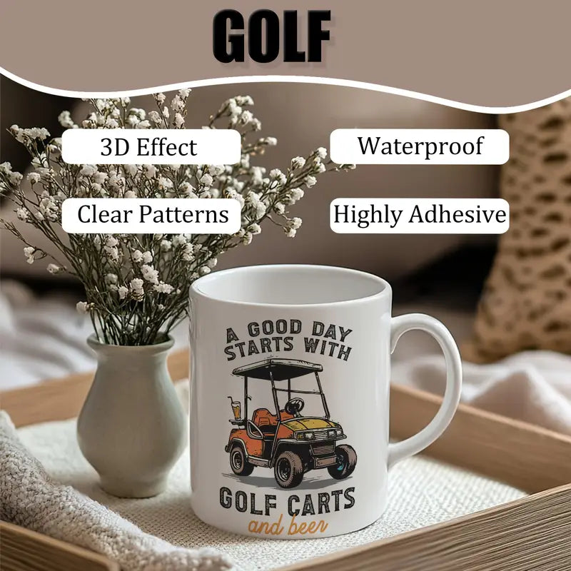 Golf Theme UV DTF Transfer Paper
