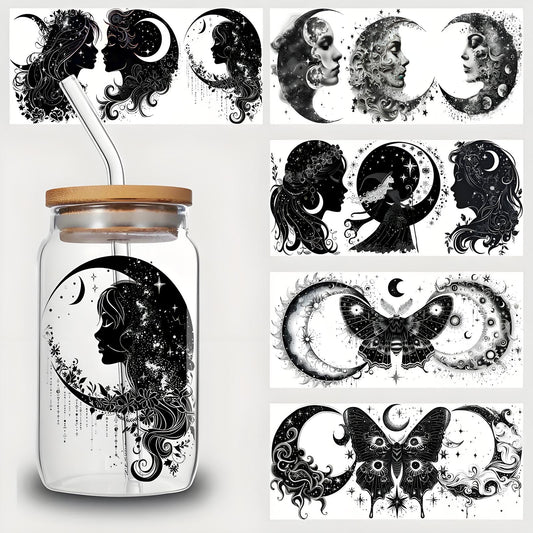 Moon Witch UV DTF Cup Sticker