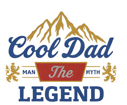 Cool Dad, The Legend - UV DTF Decal