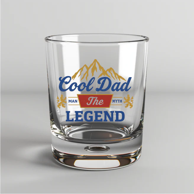 Cool Dad, The Legend - UV DTF Decal