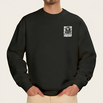 Clown newspaper pattern iron-on transfer sticker