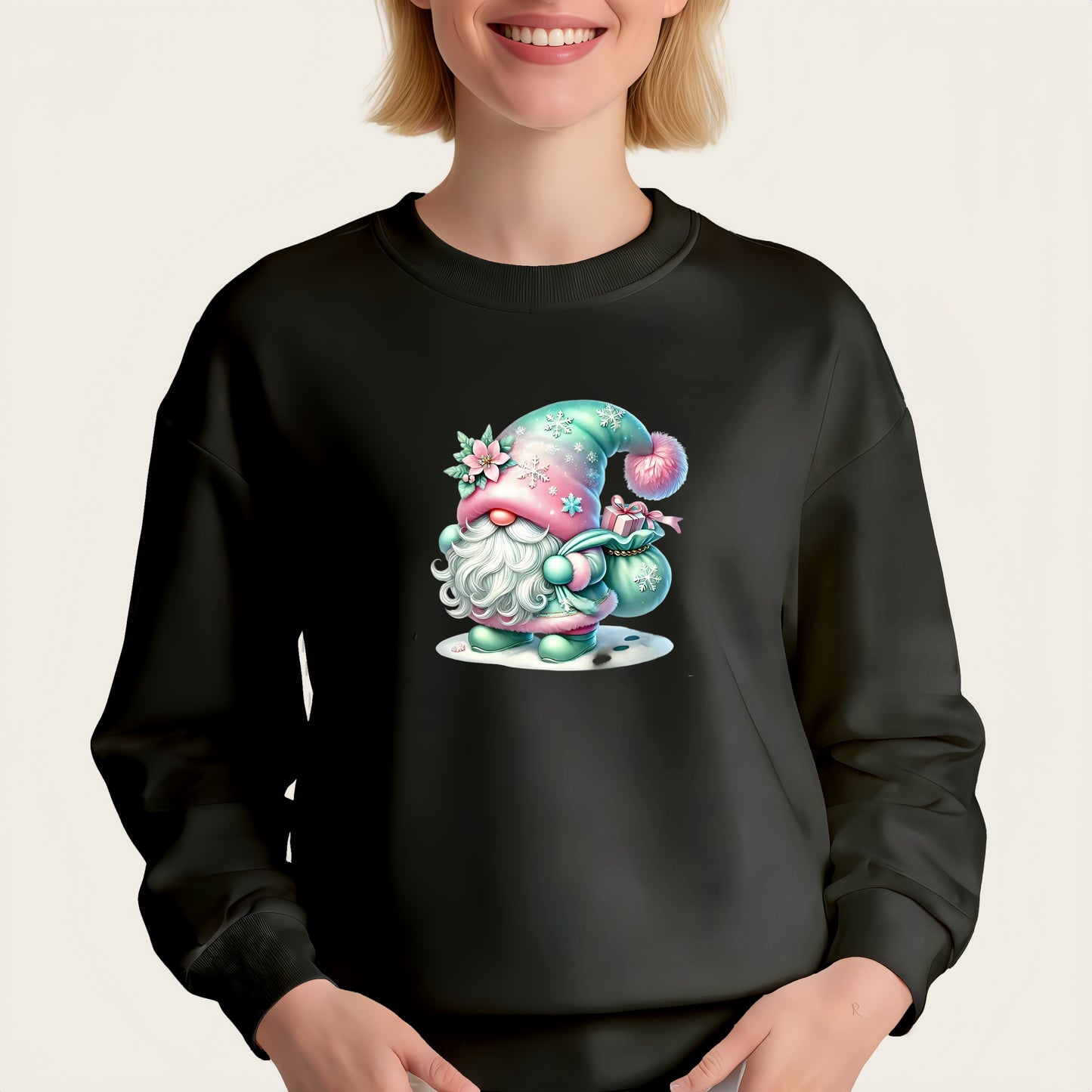 Christmas elf pattern heat transfer sticker