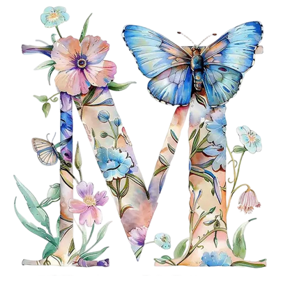 A-M Floral pattern heat transfer ironing