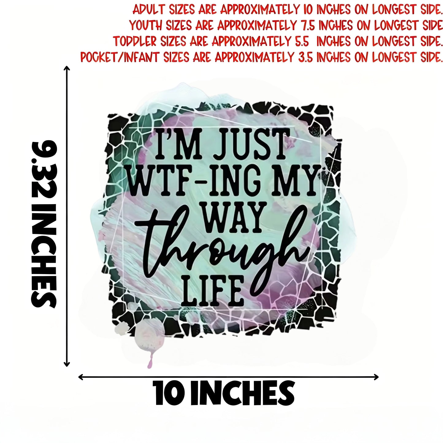 My life has been a journey of constant confusion, like ironing and transferring slogans onto fabric