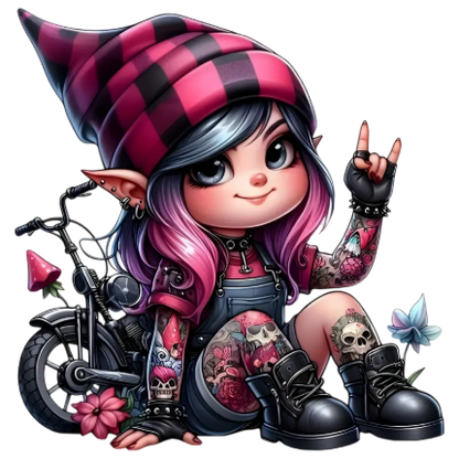 Punk Rock Dwarf Heat Transfer Iron On