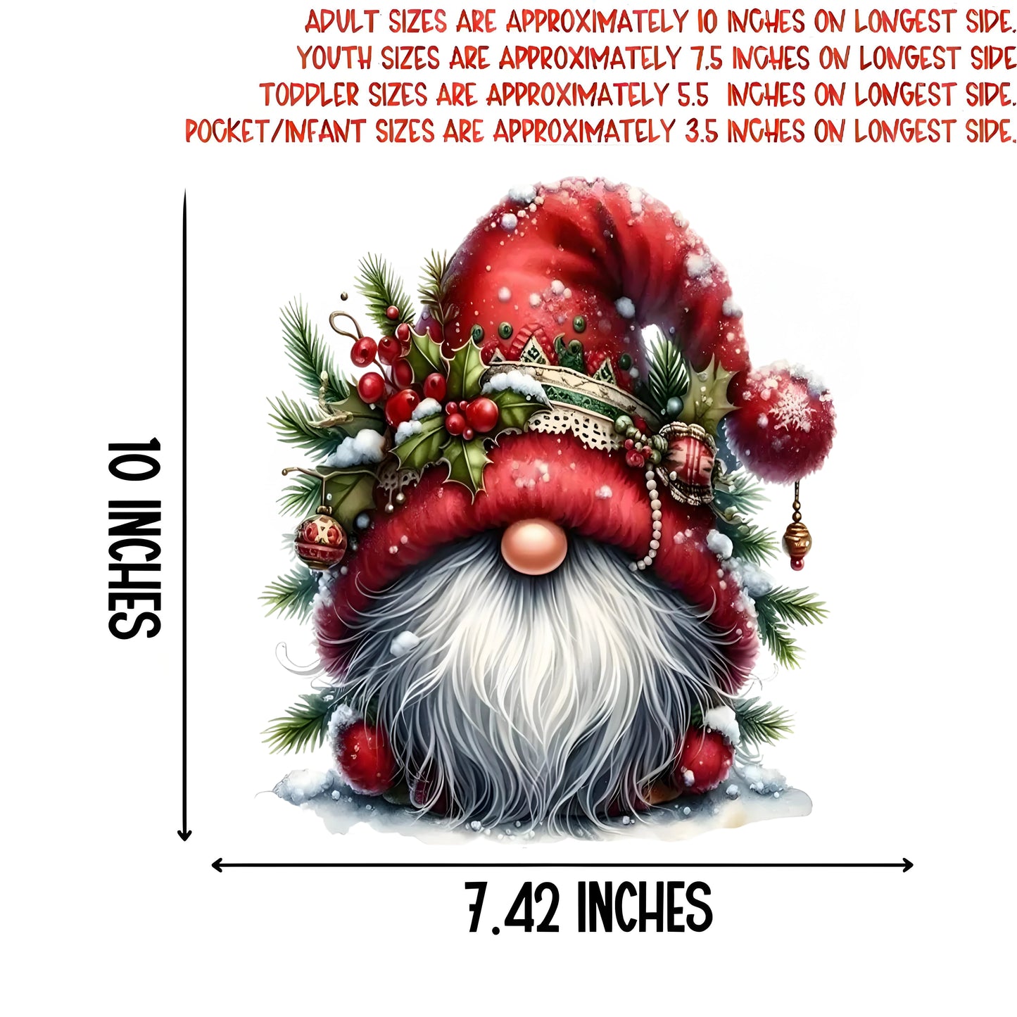 Santa Claus Pattern Hot Transfer Sticker