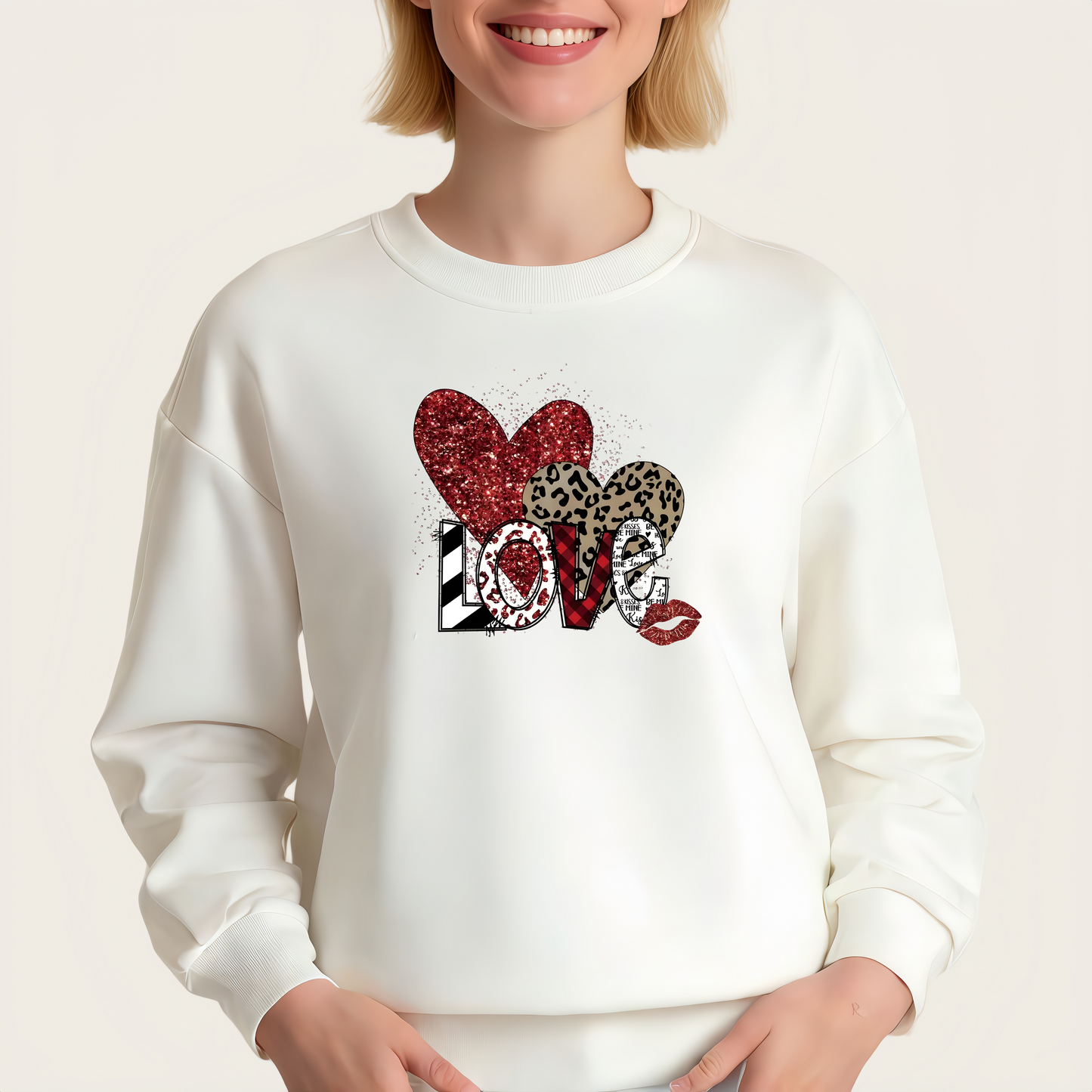 Leopard Heart Iron-On Transfer