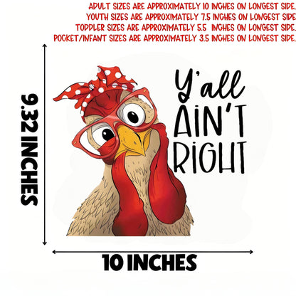 Crazy Chicken Iron-On Transfers