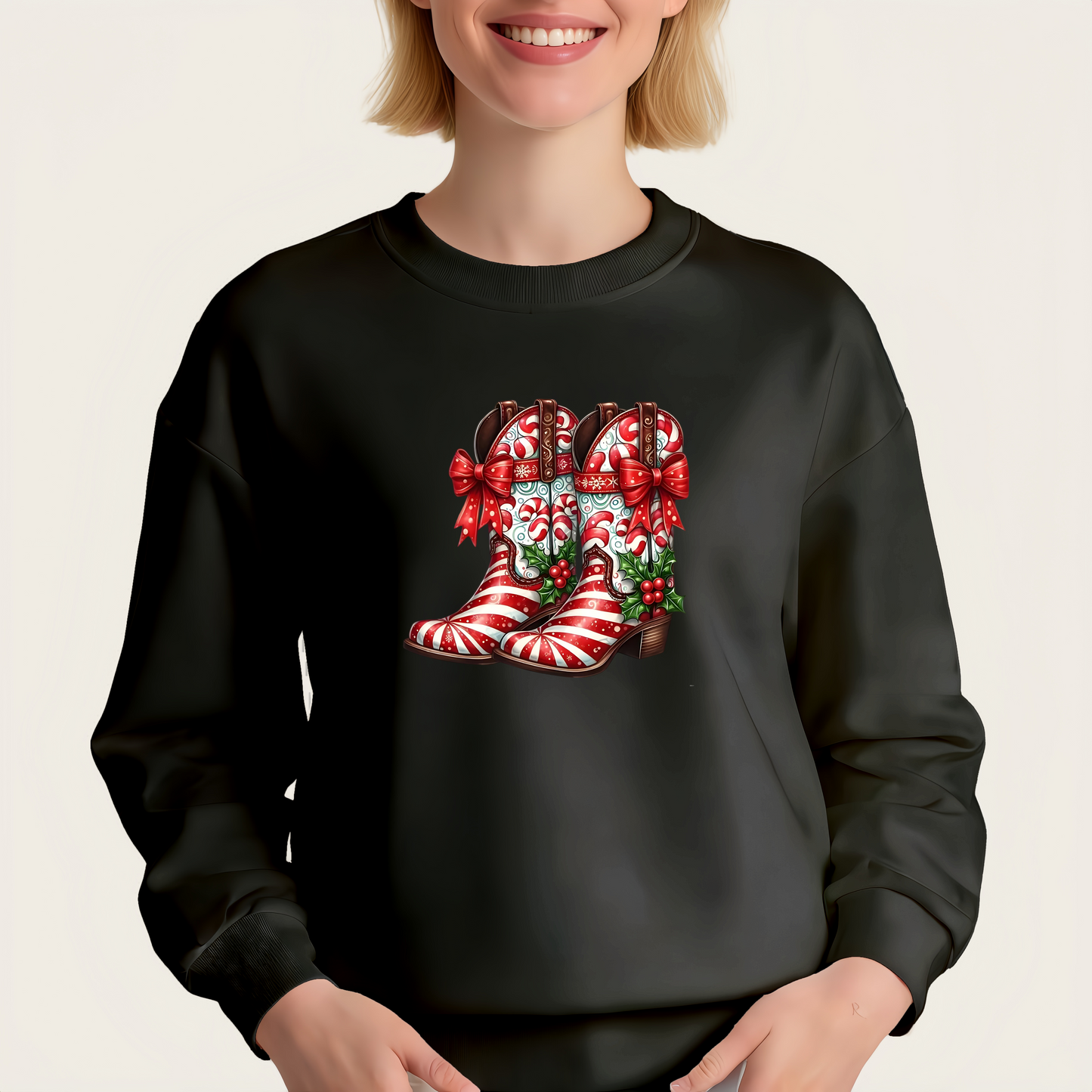 Christmas boot transfer stickers