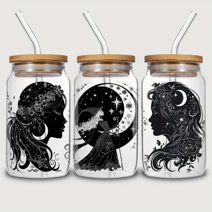 Moon Witch UV DTF Cup Sticker