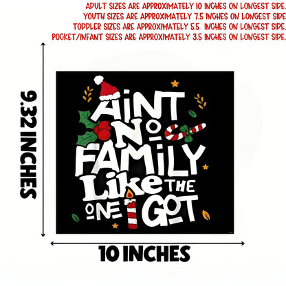 "There's no better family than mine" quote hot transfer sticker