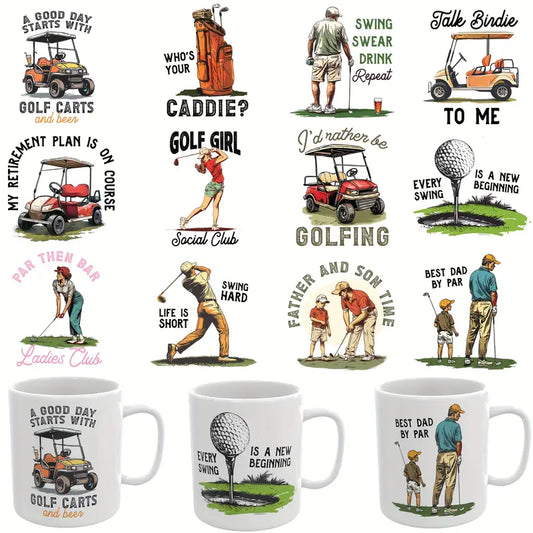 Golf Theme UV DTF Transfer Paper