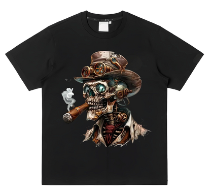 Machine skull smoking heat transfer ironing
