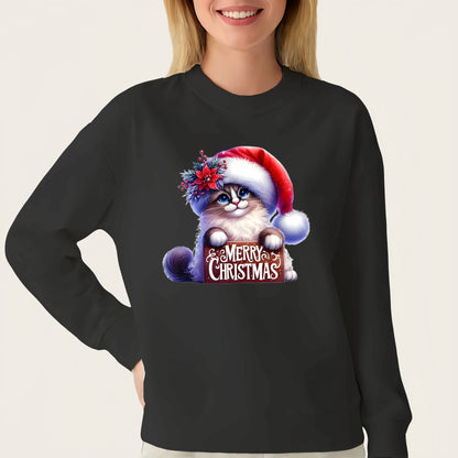 Christmas Cat Heat Transfer Stickers