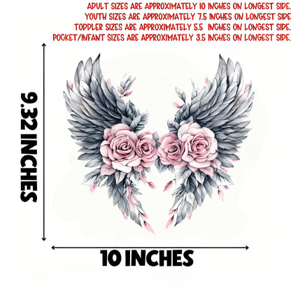 Angel Themed Vinyl Heat Transfer Stickers