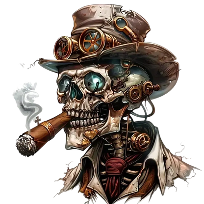 Machine skull smoking heat transfer ironing