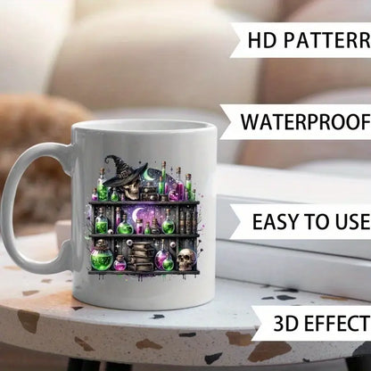 （12PCS/SET）Gothic Witch DIY UV Transfer Paper Set
