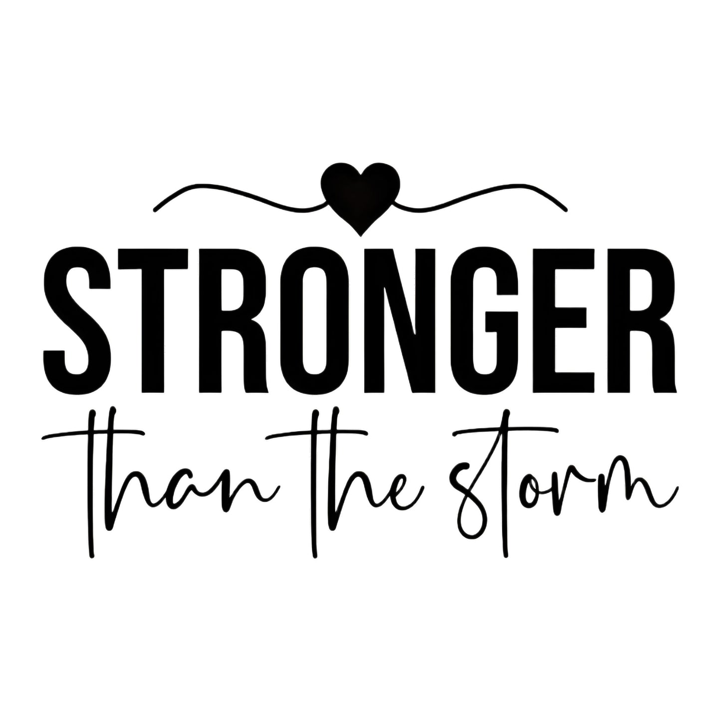 Classic black Faith Over Fear iron-on transfer