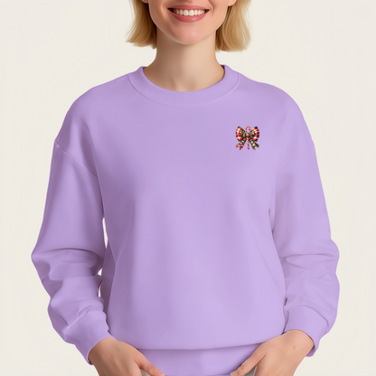 Christmas candy bow iron transfer stickers