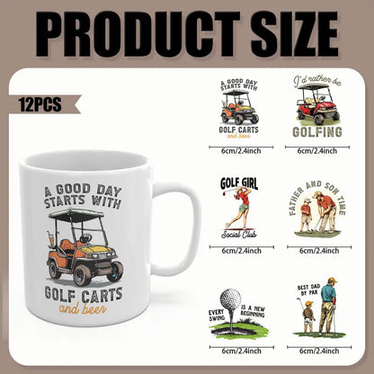 Golf Theme UV DTF Transfer Paper