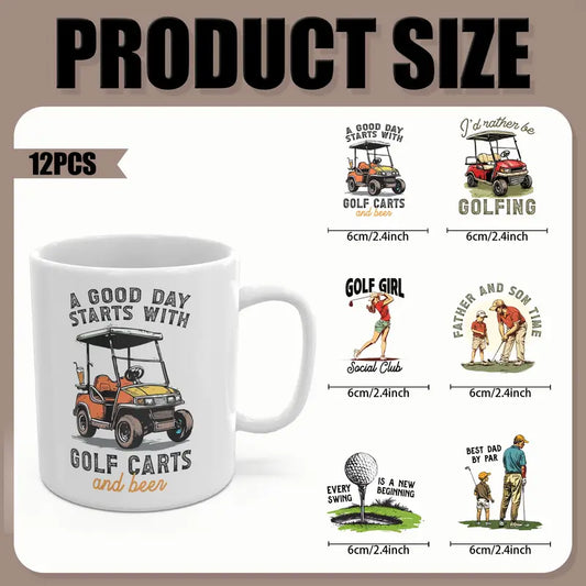 Golf Theme UV DTF Transfer Paper