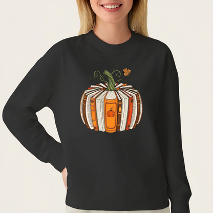 Book Pumpkin Fall DTF Heat Transfer Iron On