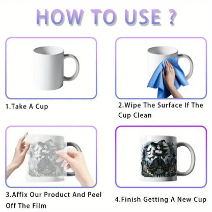 （12PCS/SET）Gothic Witch DIY UV Transfer Paper Set