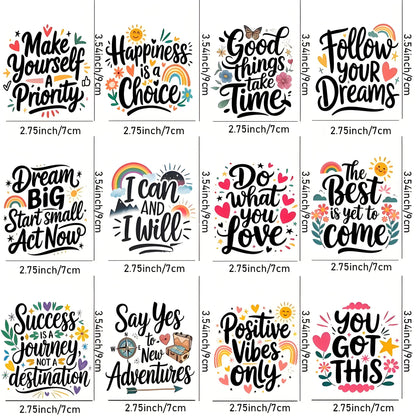Positive Inspirational Quote UV DTF Mug Sticker