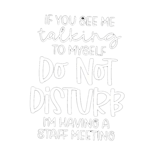 "Do Not Disturb" Heat Transfer Iron-On