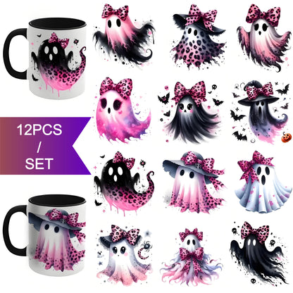 （12PCS/SET）Halloween DIY UV Transfer Paper Set