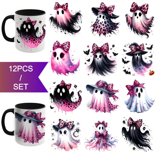 （12PCS/SET）Halloween DIY UV Transfer Paper Set