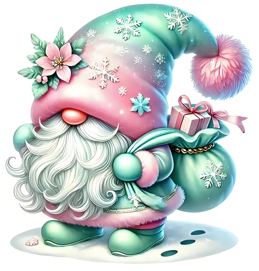 Christmas elf pattern heat transfer sticker